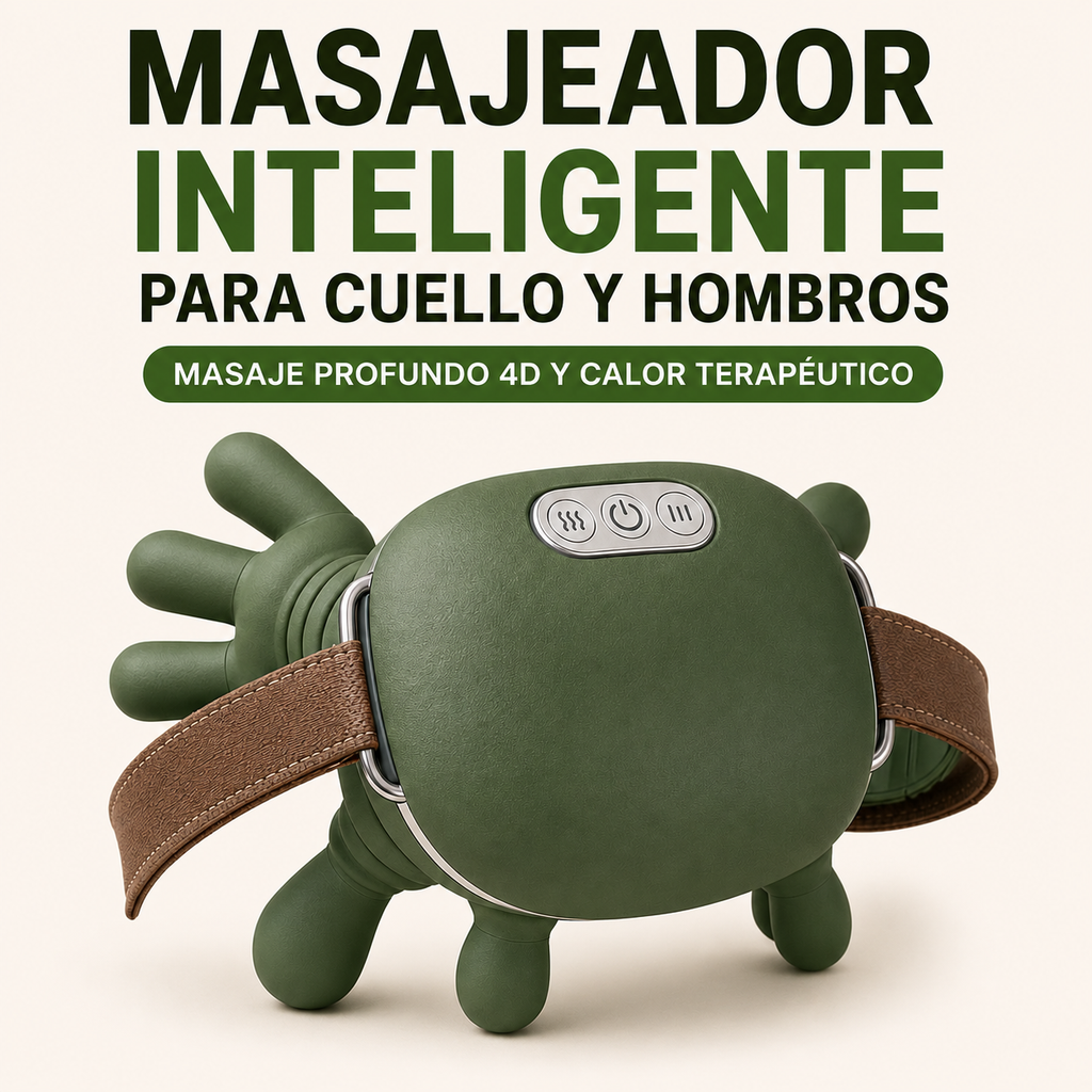 MASAJEADOR INTELIGENTE PARA CUELLO Y HOMBROS 🔥
